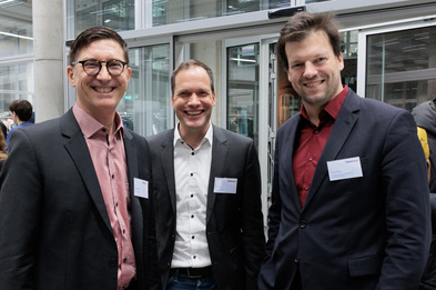 Prof. Dr. Volker Markl, BIFOLD Co-Director, Dr. Jack Thoms, BIFOLD Managing-Director, Dr. Henry Marx, Berlin State Secretary for Science and Research.