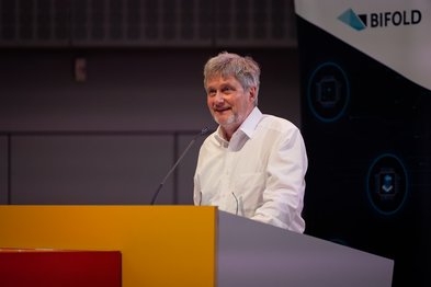 BIFOLD Co-director Klaus-Robert Müller welcoming the guests.